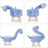 Relaxdays Dětská stolička ve tvaru dinosaura, plyšový Náhled obrázku produktu 6