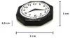 Puppenhauszubehör 1-12 Miniatur Wanduhr Produktbild-Vorschau 2
