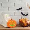 Espíritu de cerámica con LED y calabaza, blanco, decoración Vista previa de la imagen del producto 4
