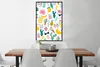 MuchoWow® Gerahmtes Poster Sommer - Symbole - Weiß 60x90 cm Produktbild-Vorschau 2