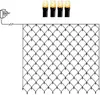 A diagram of a plug, a wire, and a net of lights. Produktbild-Vorschau