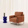 sweeek - Vintage-Sessel mit Cordbezug und verchromtem Produktbild-Vorschau 3