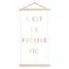 MuchoWow® Textilposter Text - Zitate - C'est la fucking vie Produktbild-Vorschau 1