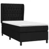 vidaXL Boxspringbett mit Matratze Schwarz 100x200 cm Stoff Produktbild-Vorschau 4