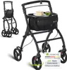 Juskys Indoor Rollator Aktiv - Tasche & Tablett - schmal & Produktbild-Vorschau 1