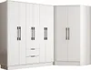 Eckkleiderschrank mit 8 Türen & 2 Schubladen - 263 cm - Produktbild-Vorschau 4