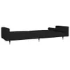 Schlafsofa 2-Sitzer mit 2 Kissen Schwarz Samt 375752 Produktbild-Vorschau 6