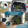 Fauteuil roulant Pliable Aluminium Léger Manuel Avec Freins Voir les images du produit 5