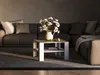 A living room scene with a sectional sofa and a coffee table. Náhled obrázku produktu