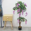 Blauregen Wisteria Glyzinie Kunstpflanze Kunstbaum Produktbild-Vorschau 2