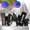 Set de 5 barrettes noires mates Voir les images du produit 14