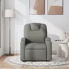 vidaXL Fauteuil de massage gris foncé Tissu Voir les images du produit 3