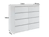 Kommode mit 8 Schubladen 120cm Sideboard Wohnzimmer Produktbild-Vorschau 9