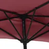 Close-up view of the internal structure of a burgundy umbrella. Náhľad obrázku produktu