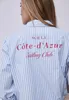 Street One Striped shirtcollar blouse w b original blue 44 Produktbild-Vorschau 4