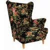 ANMIL Fauteuil, orenmodel, met kleurrijke bloemenprint, 80 Productafbeelding-voorbeeld 1
