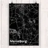 Mr. & Mrs. Panda Bild Merseburg DIN A4 - Geschenk, Stadt Produktbild-Vorschau 2