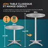 CASARIA® 2v1 barový stůl Výškově nastavitelný 70 cm / 115 Náhled obrázku produktu 4