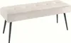 Design Sitzbank BOUTIQUE 100cm champagner Samt schwarze Produktbild-Vorschau 14