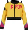 Kpop Kostüm für Jugendliche Sängerin gelb-blau-pink - 14-16 Produktbild-Vorschau 4