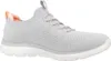 A single grey sneaker with pink accents is shown from the side against a white background. Produktbild-Vorschau