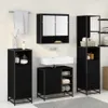 vidaXL Badezimmermöbel-Set 4 stk. Schwarz Eichen-Optik 65 x Produktbild-Vorschau 4