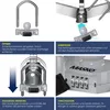 MASKO® Serrure de remorque, cadenas numérique à code de 4 Voir les images du produit 3