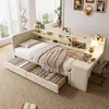 Tagesbett 90x200 cm mit Schreibtisch, USB & Flip-Top – Produktbild-Vorschau 1