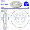 2x DELPHI Bremsscheibe BG5104C für SUBARU Forester V (SK) Produktbild-Vorschau 1