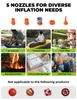 Qunature Elektrische Luftpumpe, Luftpumpe Mit 5 Luftdüsen, Produktbild-Vorschau 7
