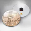 Wallfluent Wanduhr – Stilles Quarzuhrwerk - Uhr Dekoration Produktbild-Vorschau 4