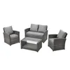SVITA ROMA Polyrattan Lounge Rattan Garten Möbel Set mit Produktbild-Vorschau 5