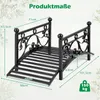 Mostek ogrodowy COSTWAY o szerokości 101,5 cm, metalowy, do Podgląd zdjęcia produktu 3