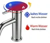 AICA Edelstahl Mischbatterie Waschbeckenmischer Niedriger Produktbild-Vorschau 4