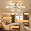 Ventilador de techo moderno con iluminación, diámetro de 65 Vista previa de la imagen del producto 6