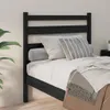 vidaXL Kopfteil Schwarz 106x4x100 cm Massivholz Kiefer - Produktbild-Vorschau 3