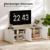 Meuble TV HOMCOM, meuble TV brillant avec 4 portes à Voir les images du produit 4