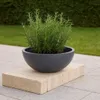 Okrúhly čierny plastový obal na kvety 40x16 cm Náhľad obrázku produktu 6