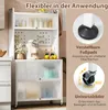 COSTWAY Scaffale da cucina a 5 livelli con illuminazione, Anteprima dell’immagine prodotto 4