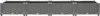 A long, rectangular raised garden bed made of dark gray, woven-look plastic, divided into four sections. Náhled obrázku produktu