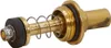 A close-up studio shot of a brass valve component with a spring and rubber seals. Anteprima dell’immagine prodotto