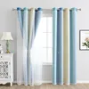 A window with gradient curtains and a bedside table with a lamp. Náhled obrázku produktu