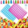 GKA 2 Stück 3D Silikon Silikonform Gummibärchenform für 100 Produktbild-Vorschau 1