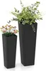 GOPLUS 2er Set Pflanzkübel, Blumentopf hoch mit Innentopf, Produktbild-Vorschau 1
