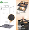 VOUNOT® Metall Pelletbehälter mit Rollen, 55 kg Pelletbox, Produktbild-Vorschau 6