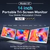 14-Zoll-Laptop-Bildschirmerweiterung, 1200P FHD, tragbarer Produktbild-Vorschau 6