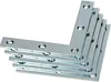A stack of L-shaped metal brackets on a white background. Produktbild-Vorschau
