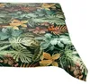 Tischdecke wasserabweisend abwaschbar Braun 100x140cm Band Blätter Tropika  Wachstuch, Hauptbild Produktbild-Vorschau