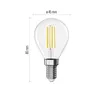 LED žárovka Filament Mini Globe  / E14 / 7 W (75 W) / 1055 lm / teplá bílá Produktbild-Vorschau