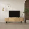 Decortie Gentle TV-Board Eiche 180x40x50,7 cm Produktbild-Vorschau 1